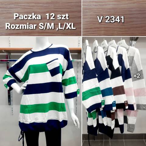 Sweter damskie V2341 Mix kolor S/M-L/XL