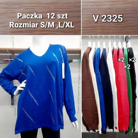 Sweter damskie V2325 Mix kolor S/M-L/XL 1