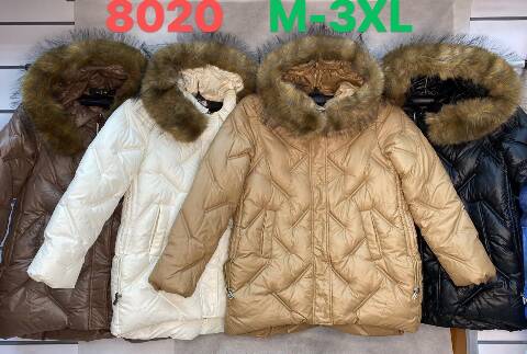 Kurtka damskie zimowa 8020 1 kolor M-2XL