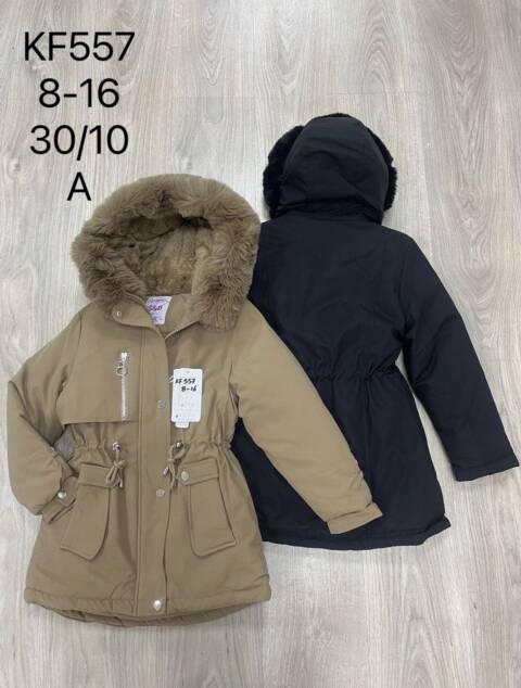 Kurtka dziewczęca zimowa KF557 Mix kolor 8-16 1