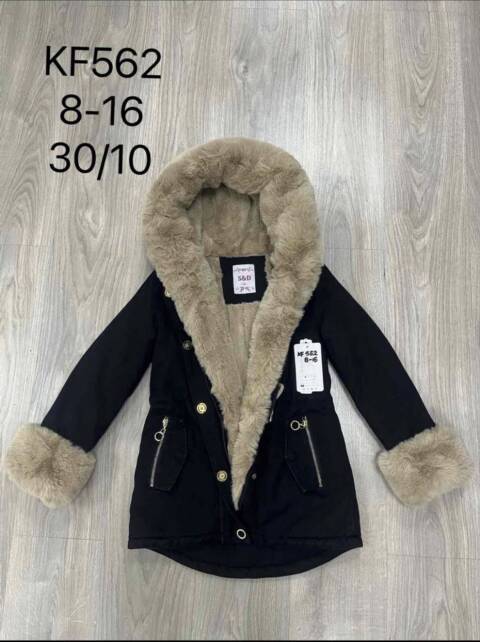 Kurtka dziewczęca zimowa KF562 Mix kolor 8-16