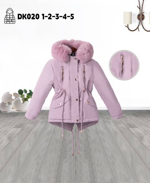 Kurtka dziewczęca zimowa DK020 1 kolor 1-5