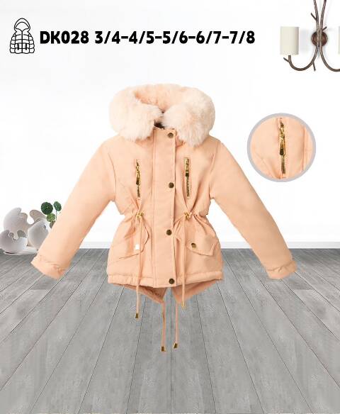 Kurtka dziewczęca zimowa DK028 1 kolor 3-8
