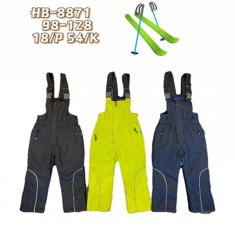 Spodnie śniegowce dziewczęce HB-8871 Mix kolor 98-128 1