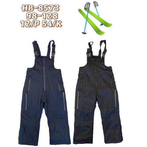 Spodnie śniegowce dziewczęce HB-8573 Mix kolor 98-128 1