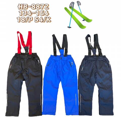 Spodnie śniegowce dziewczęce HB-8872 Mix kolor 134-164 1