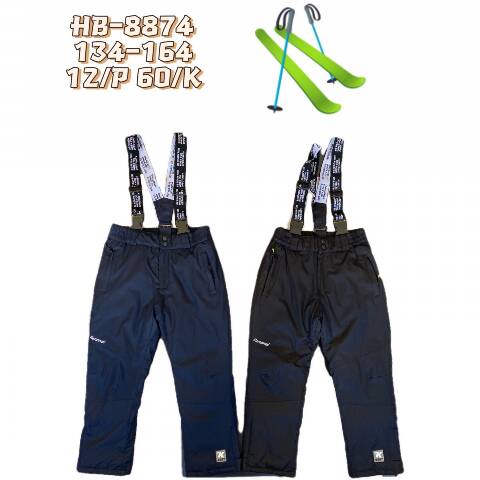 Spodnie śniegowce dziewczęce HB-8874 Mix kolor 134-164 1