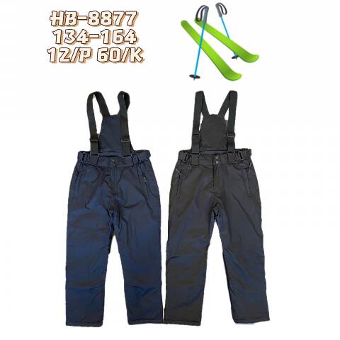 Spodnie śniegowce dziewczęce HB-8877 Mix kolor 134-164 1