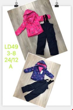 Komplet dziewczęcy narciarskie LD49 Mix kolor 3-8