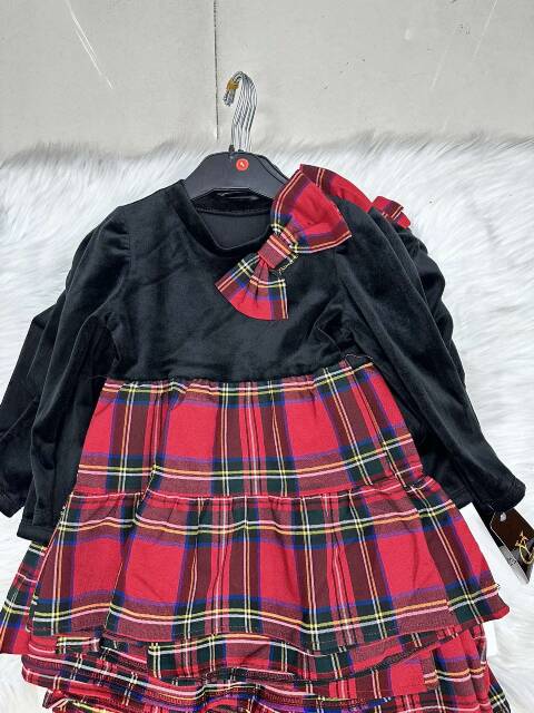 Sukienka dziewczęca 9539 1 kolor 12-36m 1