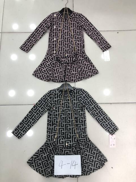 Sukienka dziewczęca 9555 1 kolor 4-14 1