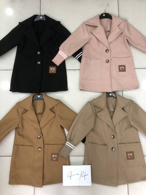 Płaszcze dziewczęce 9559 1 kolor 4-14 1