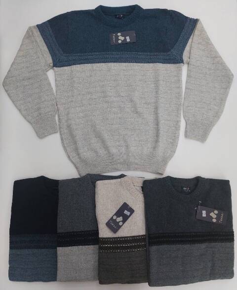 Sweter męskie 0748 Mix kolor M-XL (Towar Tureckie) 1