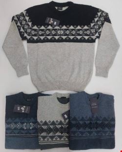 Sweter męskie 0749 Mix kolor M-XL (Towar Tureckie)