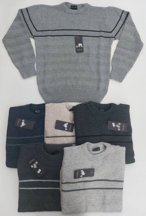 Sweter męskie 0754 Mix kolor M-XL (Towar Tureckie) 1