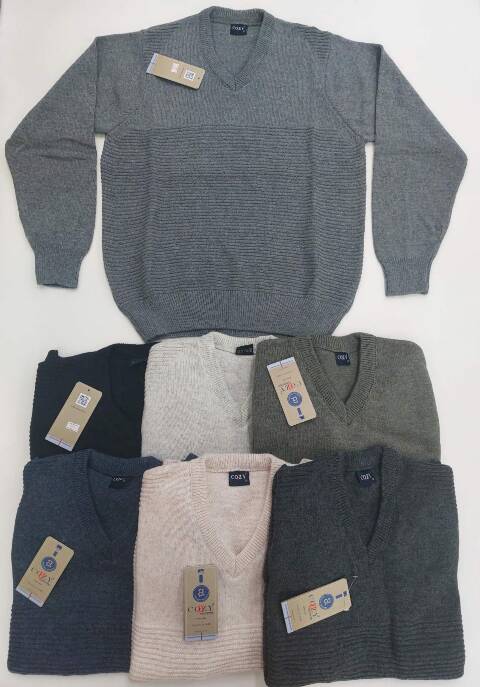 Sweter męskie 0757 Mix kolor M-XL (Towar Tureckie)