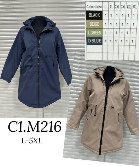 Kurtka damska zimowa MM216 1 kolor L-5XL