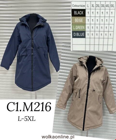Kurtka damska zimowa MM216 1 kolor L-5XL
