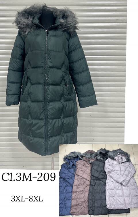 Kurtka damska zimowa 3M-209 1 kolor 3XL-8XL