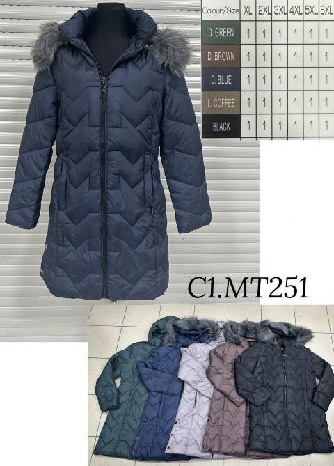 Kurtka damska zimowa MT251 1 kolor XL-6XL 1