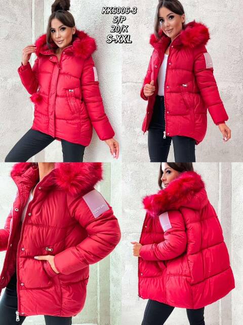 Kurtka damskie zimowa KK6006-3 1 kolor S-2XL