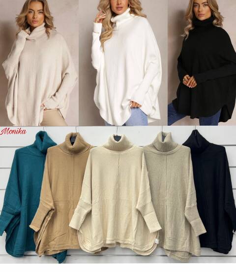 Sweter damskie 1679 Mix kolor Standard (Towar  włoskie)