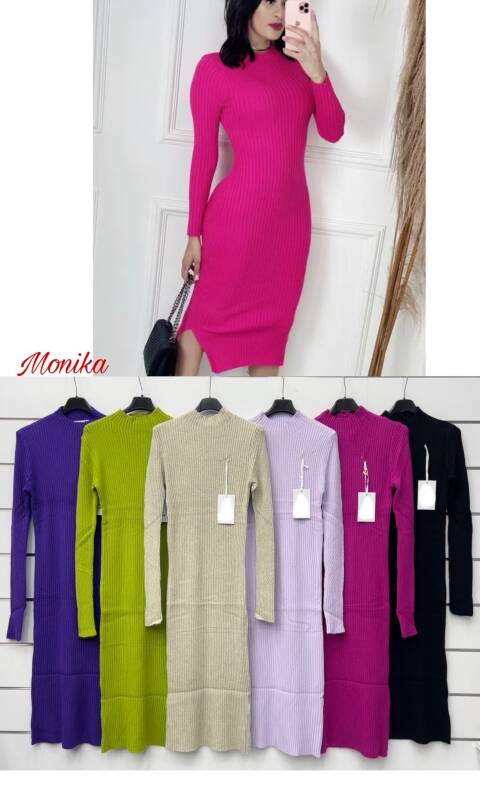 Sukienka damskie 1692 Mix kolor Standard (Towar  włoskie)