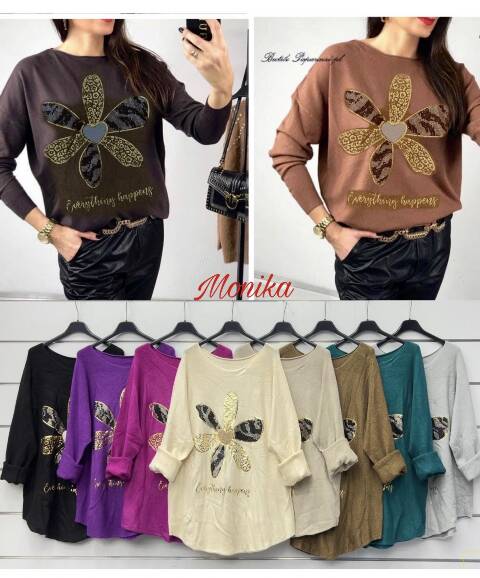 Bluzka damskie 1694 Mix kolor Standard (Towar  włoskie)