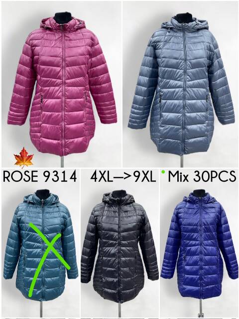 Kurtka damska zimowa 9314 1 kolor 4XL-9XL 1