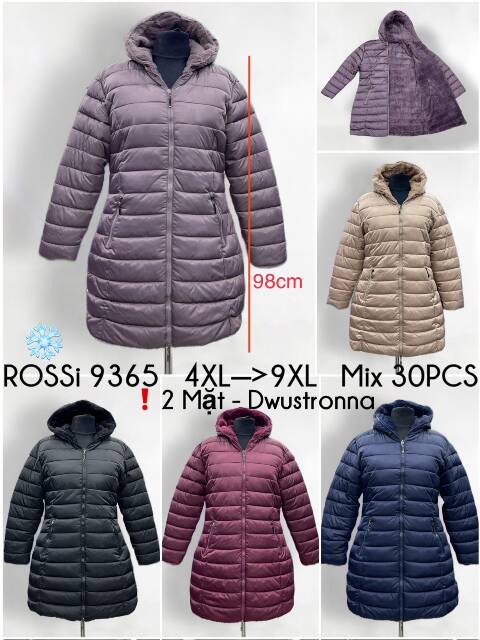 Kurtka damska zimowa 9365 1 kolor 4XL-9XL 1