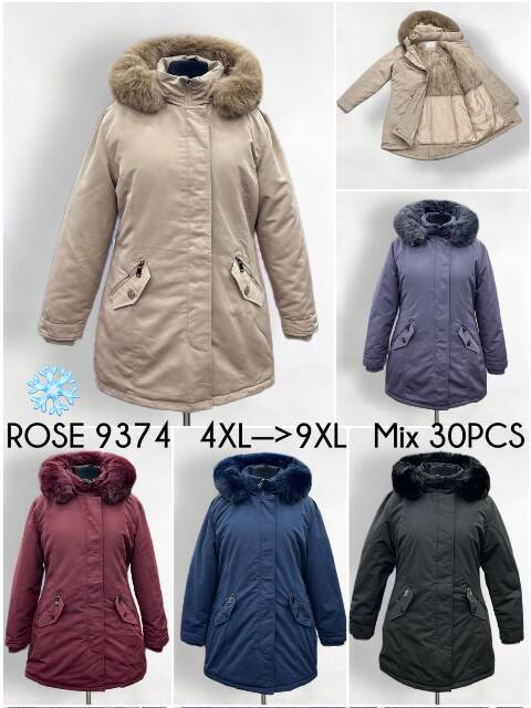 Kurtka damska zimowa 9374 1 kolor 4XL-9XL 1