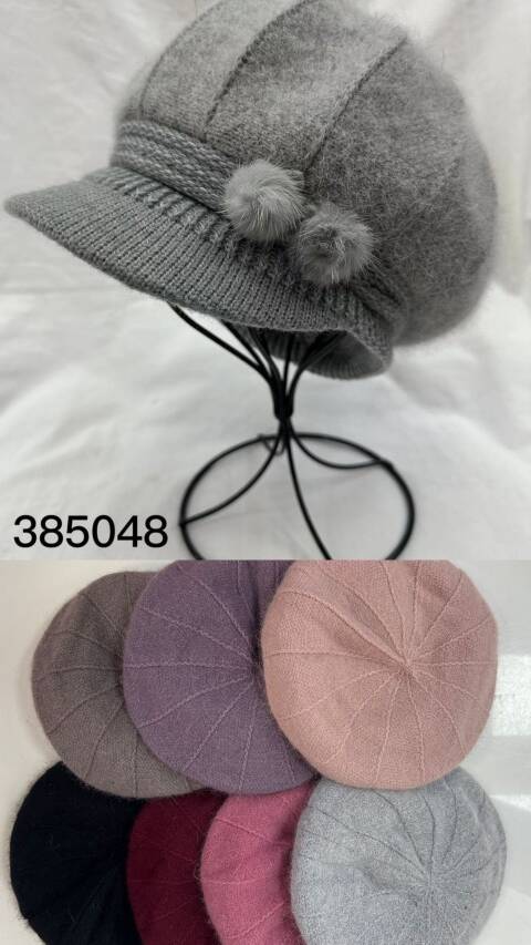Beret damskie 385048 Mix kolor Standard  1