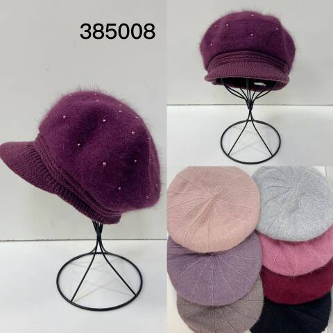 Beret damskie 385008 Mix kolor Standard  1