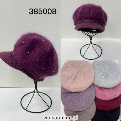 Beret damskie 385008 Mix kolor Standard 