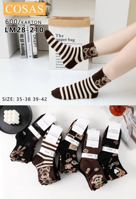 Skarpety damskie zimowe LM28-206 Mix kolor 35-42 1