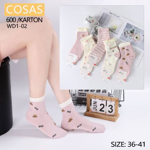 Skarpety damskie zimowe WD1-01 Mix kolor 36-41