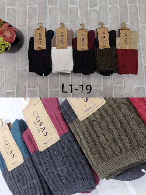 Skarpety damskie zimowe L1-19 Mix kolor 35-42 1