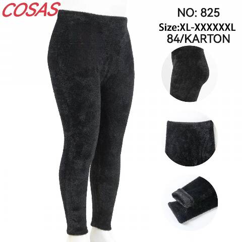 Leginsy damskie ocieplane 825 1 kolor XL-6XL 1