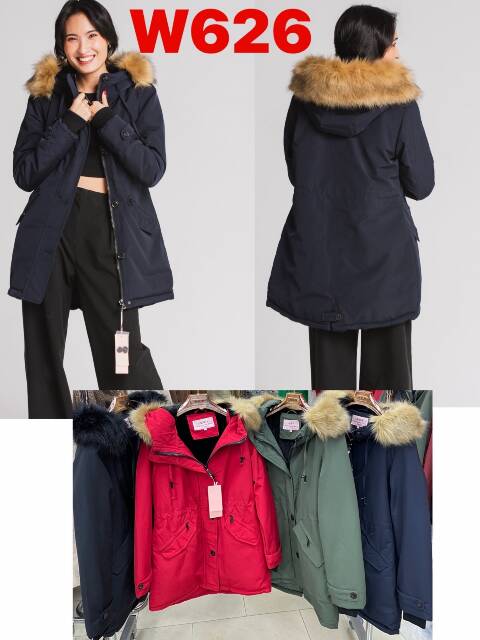 Kurtka damskie zimowa W626 1 kolor S-2XL 1