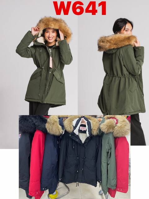 Kurtka damskie zimowa W641 1 kolor S-2XL 1