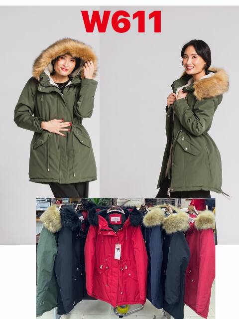 Kurtka damskie zimowa W611 1 kolor S-2XL 1