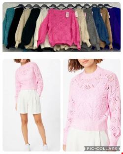 Sweter damskie 2132 Mix kolor Standard (Towar włoskie)