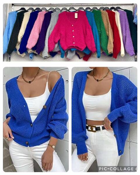 Sweter damskie 2135 Mix kolor Standard (Towar włoskie)