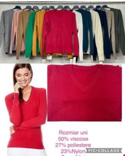 Sweter damskie 2142 Mix kolor Standard (Towar włoskie)