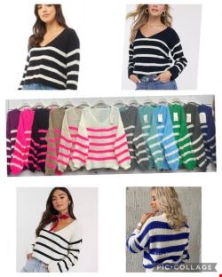 Sweter damskie 2143 Mix kolor Standard (Towar włoskie)
