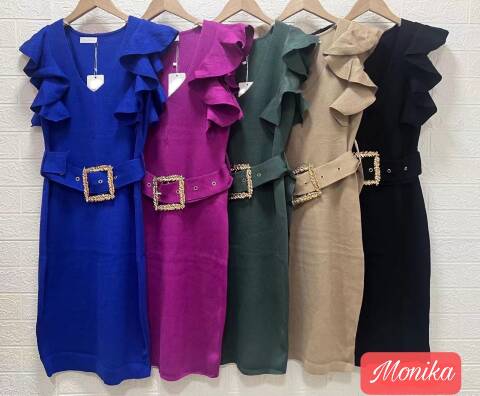 Sukienka damskie 2154 Mix kolor Standard (Towar włoskie) 1