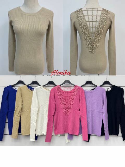 Sweter damskie 2163 Mix kolor Standard (Towar włoskie)