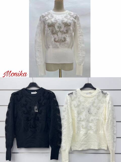 Sweter damskie 2165 Mix kolor Standard (Towar włoskie)