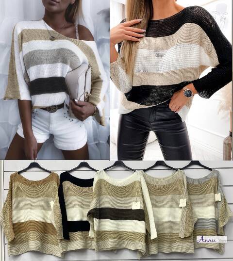 Sweter damskie 2175 Mix kolor Standard (Towar  włoskie) 1