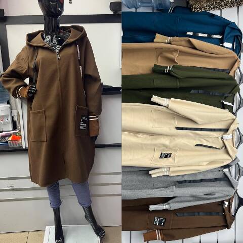 Płaszcze damskie 2182 Mix kolor Standard (Towar Włoskie) 1